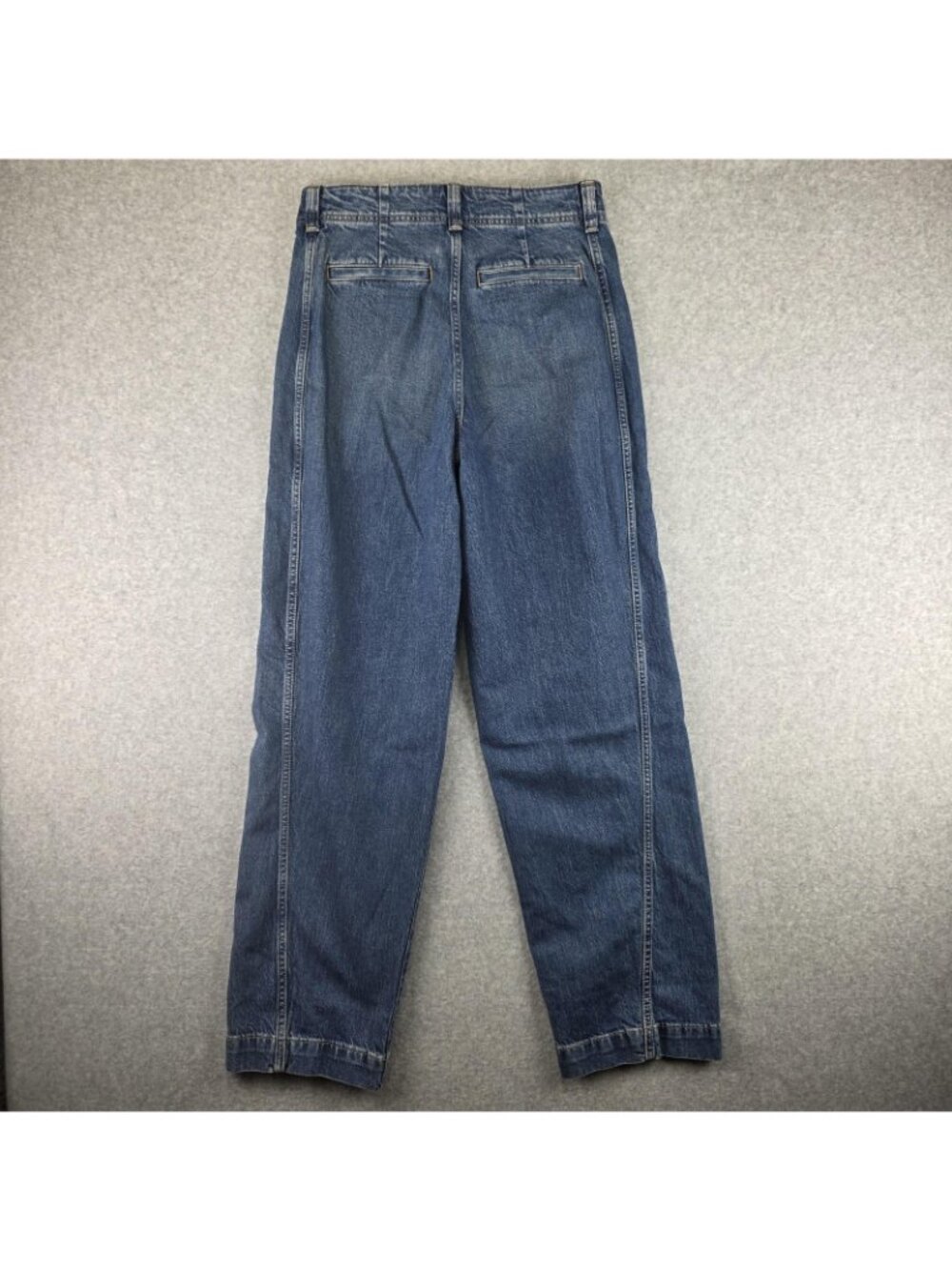 Madewell Tapered Denim Trousers Womens 27 Blue High Rise Jeans NWT - Picture 2 of 9